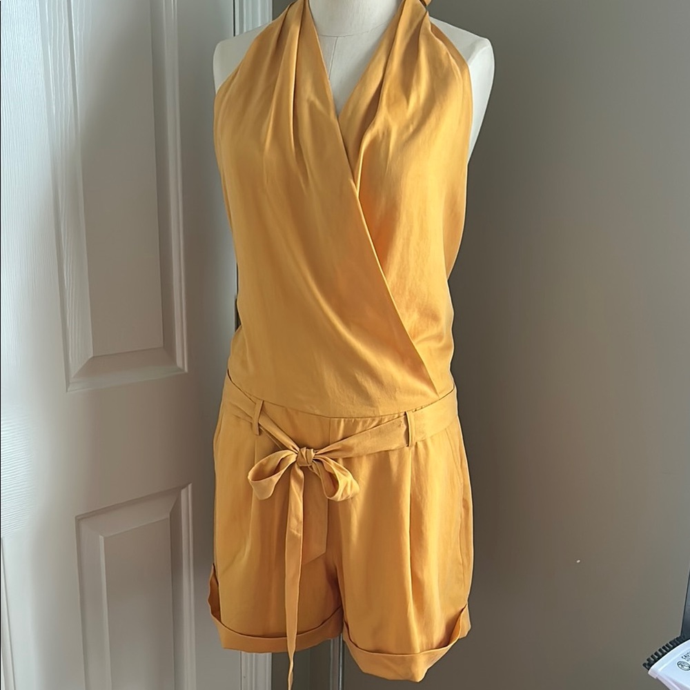 Yellow Halter Jumpsuit